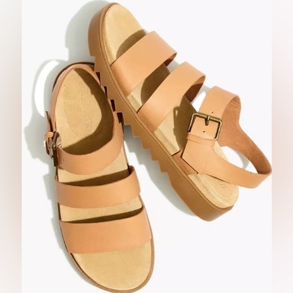 Madewell Shoes - Madewell Addie Sandal Desert Camel Tan size 8 1/2 leather sandals